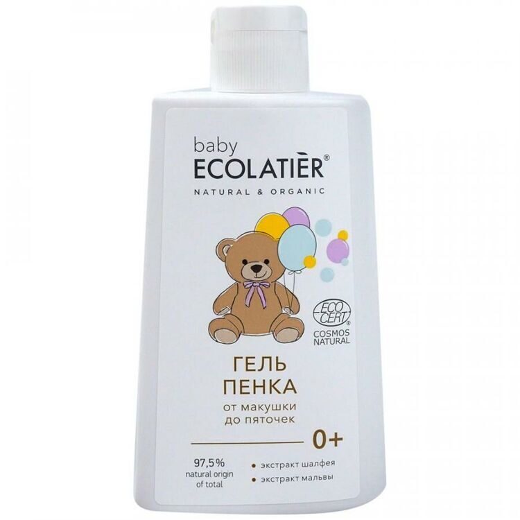 ECOLATIER Гель пенка от макушек до пяточек  0+ 250 мл