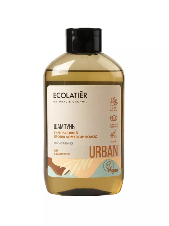 ECOLATIER Шампунь укрепляющий против ломкости волос Ши & Магнолия 600 мл ECOLATIER Шампунь укрепляющий против ломкости волос Ши & Магнолия 600 мл